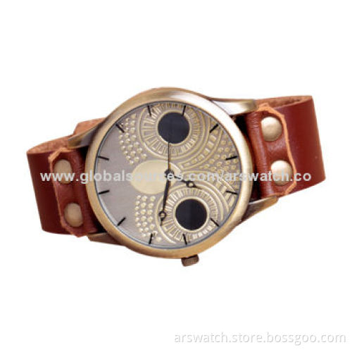 Alloy Case Fashion Watch with Owl Image on Dial, Japanese Quartz Movement